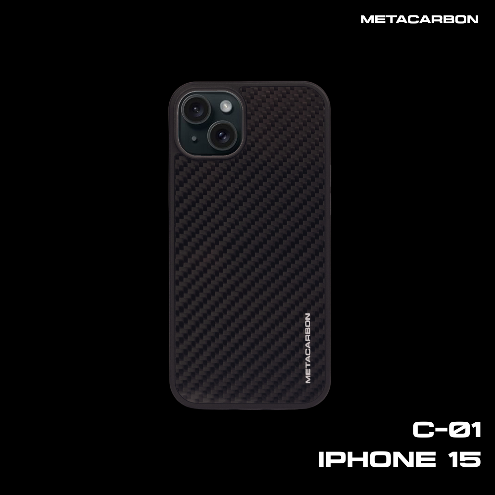 C-01 Twill Weave Carbon Fibre Phone case iPhone Series 15