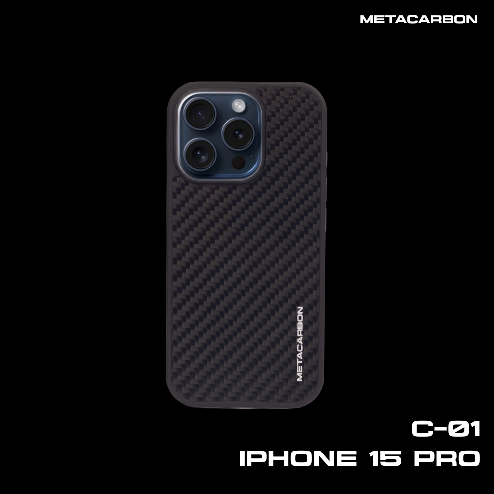 C-01 Twill Weave Carbon Fibre Phone case iPhone Series 15