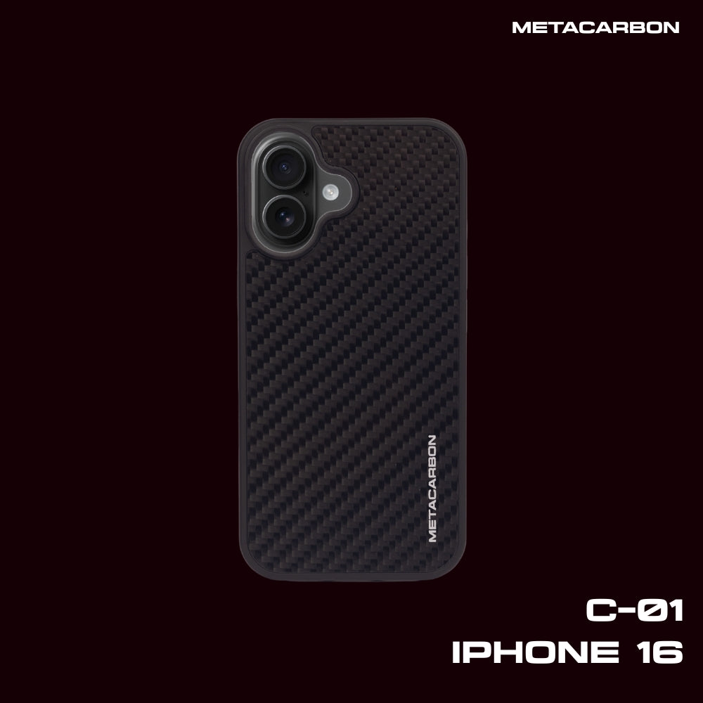 C-01 Twill Weave Carbon Fibre Phone case iPhone 16 Series