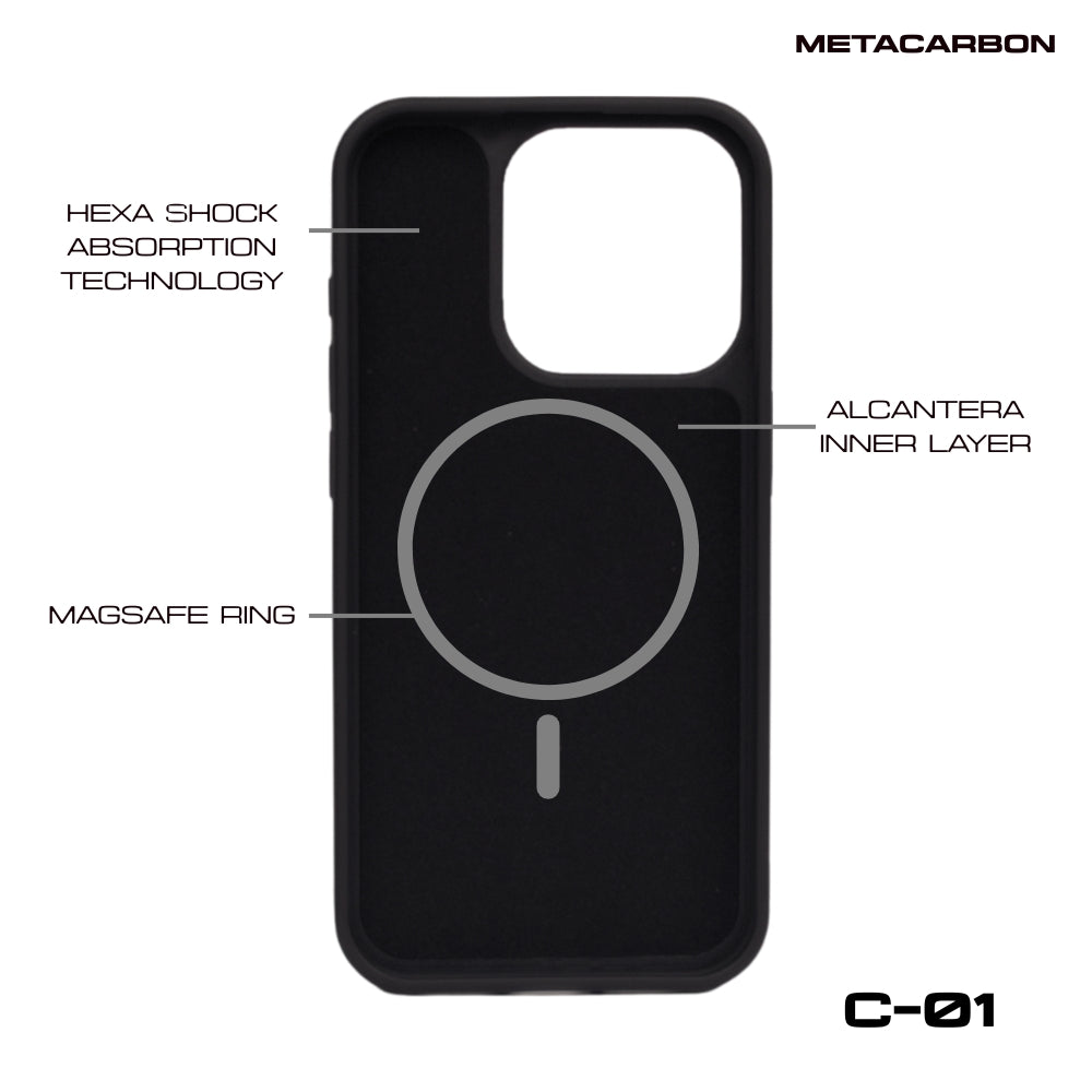 C-01 Twill Weave Carbon Fibre Phone case iPhone 16 Series