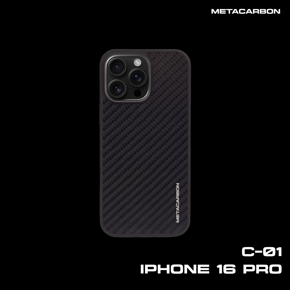 C-01 Twill Weave Carbon Fibre Phone case iPhone 16 Series